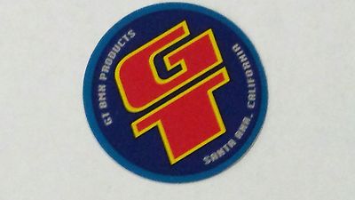 Old mid school NOS GT head badge bars coin decal bmx bike sticker 4130
