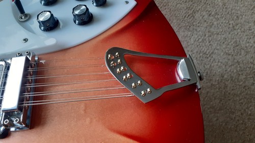 12-string harp tailpiece + bracket to replace R tp for