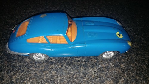 Vinatge Jaguar Battery Operated Playart Car 70s Rare Find