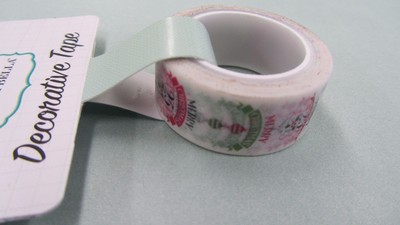 Carta Bella Christmas Words Decorative Tape Scrapbooking Holidays 15 ft roll
