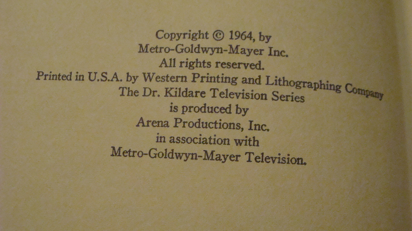v clean 1964 DR. KILDARE the magic key HC Book by william johnson - Whitman