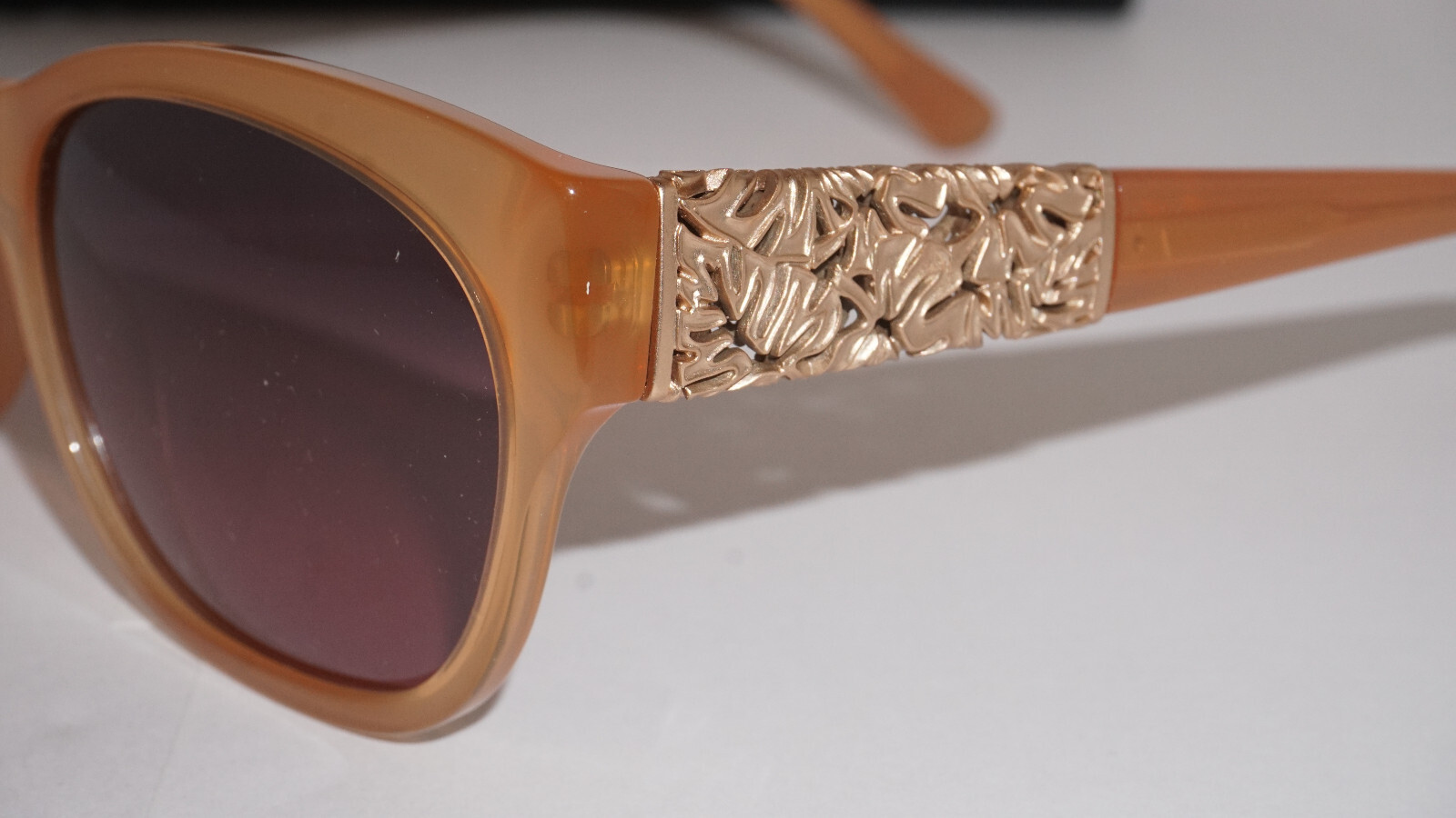Pre-owned Maui Jim Sunglasses Monstera Leaf Guava 24k Gold Polar Mj747 09a 57 19 140 In Gold Polarized