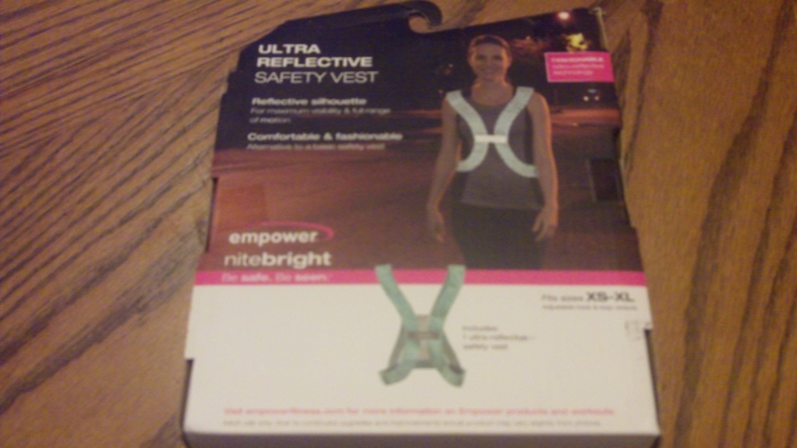 NEW Empower Ultra Reflective Safety Vest Adjustable XS to XL Runner Night Safety