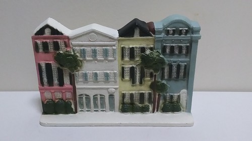 🔴⚪🔵 VTG John Wright Rainbow Row Charleston SC Cast Iron Doorstop USA