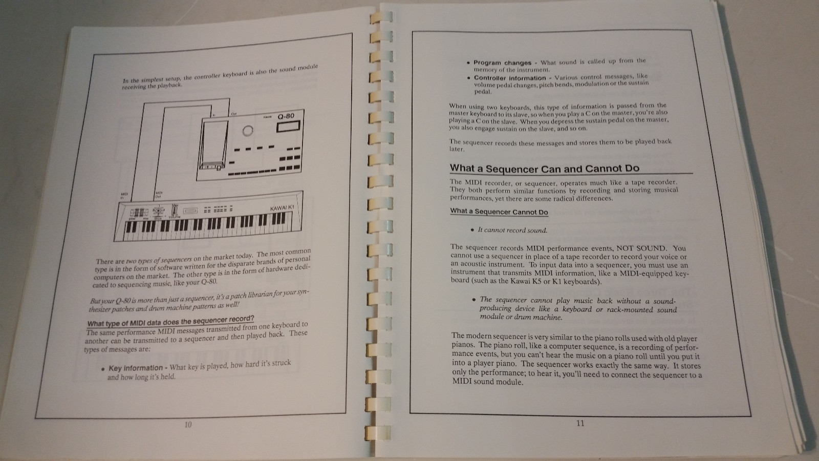 Kawai Q-80 digital midi sequencer owner's manual