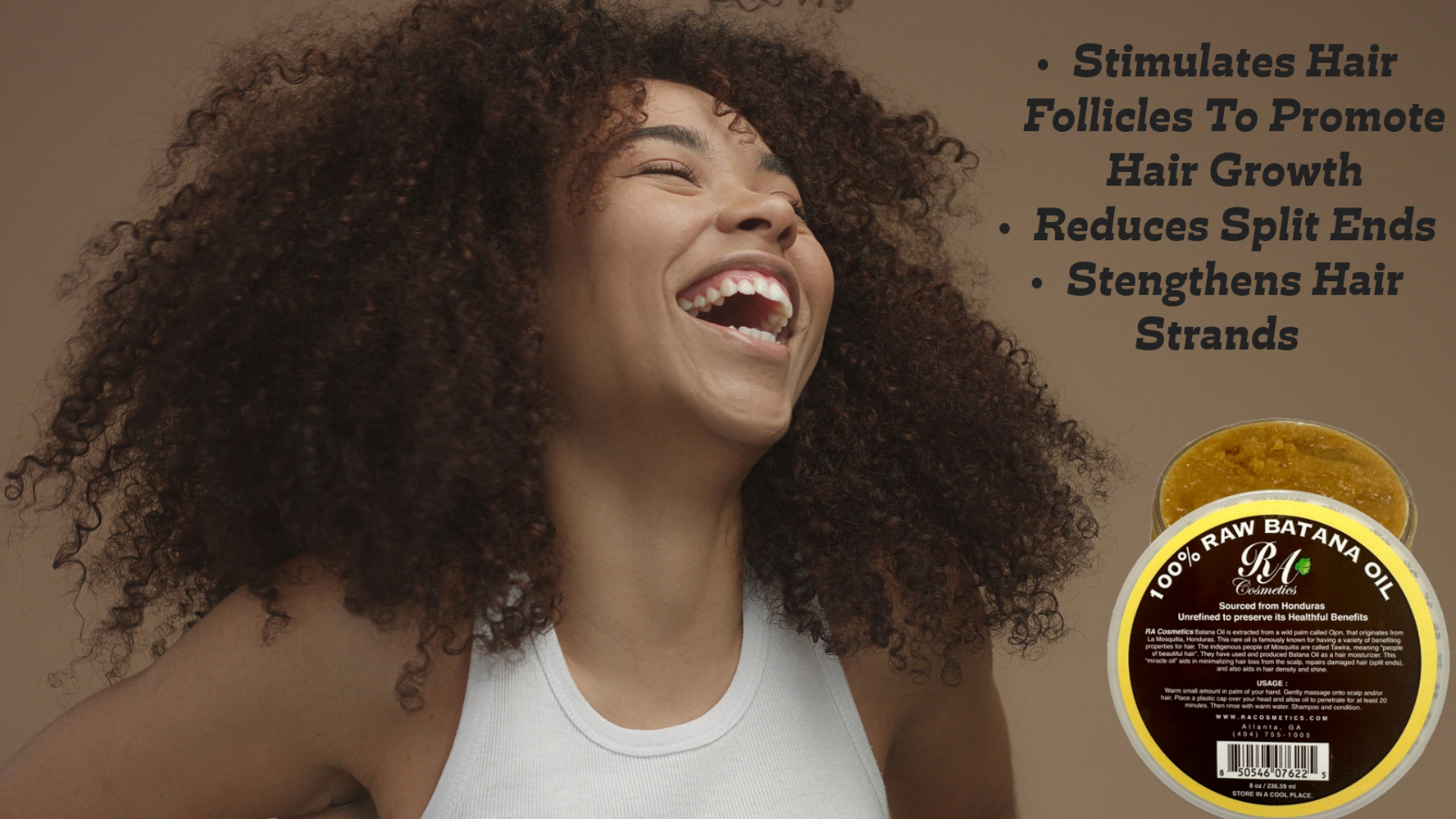 RA Cosmetics 100% Natural Unrefined Batana Hair Oil for Hair Growth