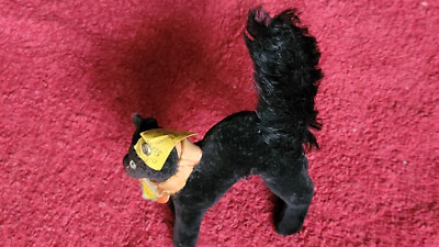 steiff katze buckelkatze buckel kater samt velvet tom cat scary halloween