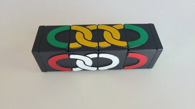 Vintage Official Rubik's Cube The Missing Link Slide Twisty Puzzle IDEAL 1981