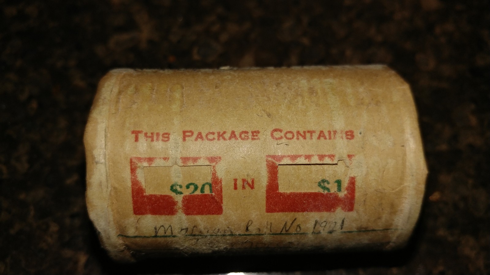 Morgan silver Dollar Sealed Roll 20 morgans pre 1887 / CC Ends