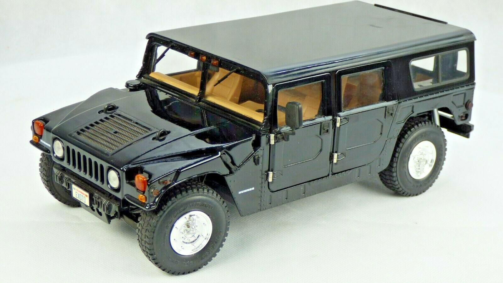 EXOTO HUMMER H1 ALPHA LONG CAB BLACK THE FAN OFF ROAD TOY EXOTO HUMMER H1 ALPHA LONG CAB BLACK THE FAN OFF ROAD TOY
