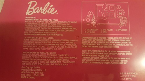 Little Girls' Barbie Super Sweet Makeup Case