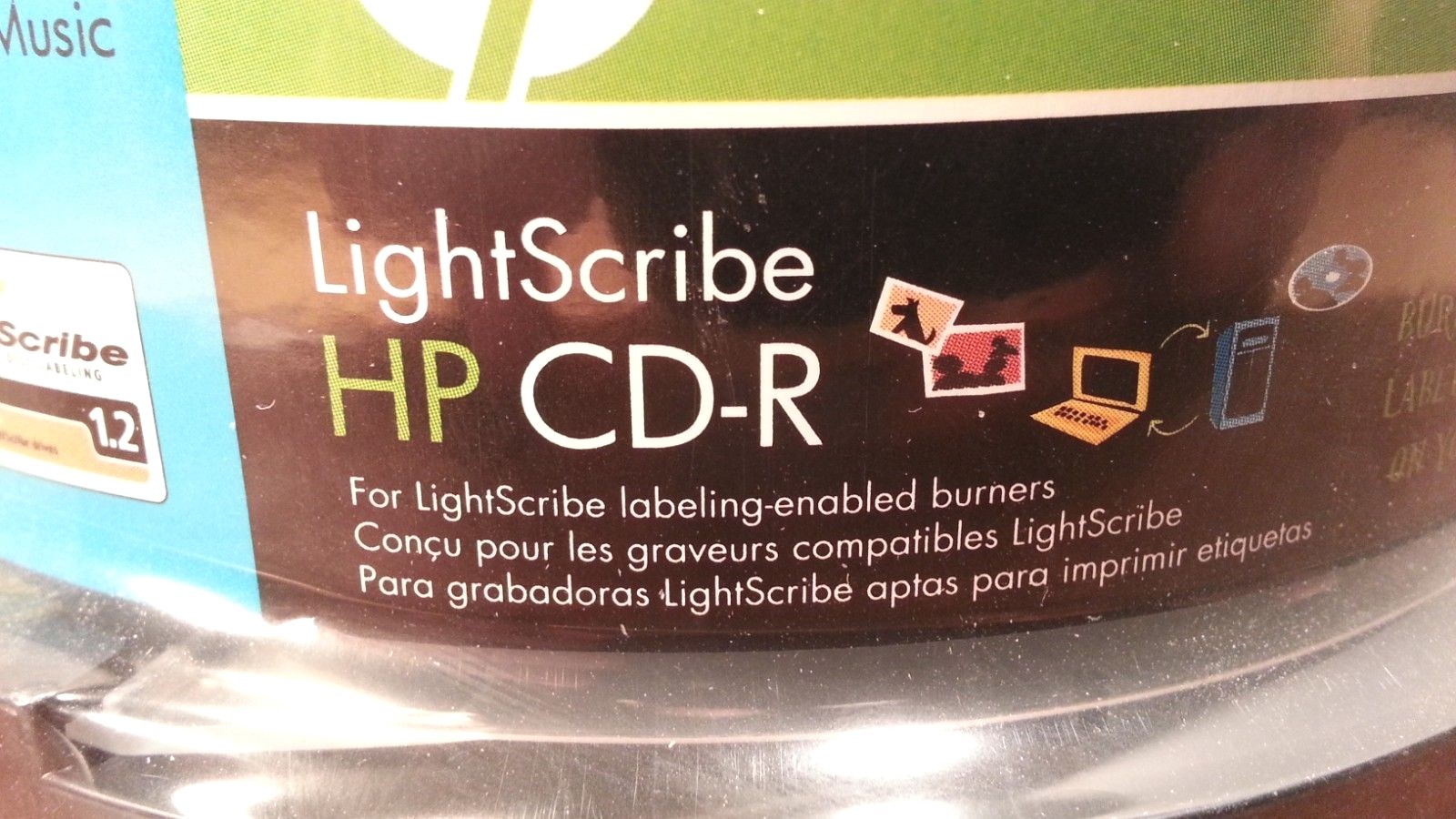 HP-  LightScribe CD-R - NEW SEALED - Pack of 25 - 52x Speed - 80 Minute 700MB