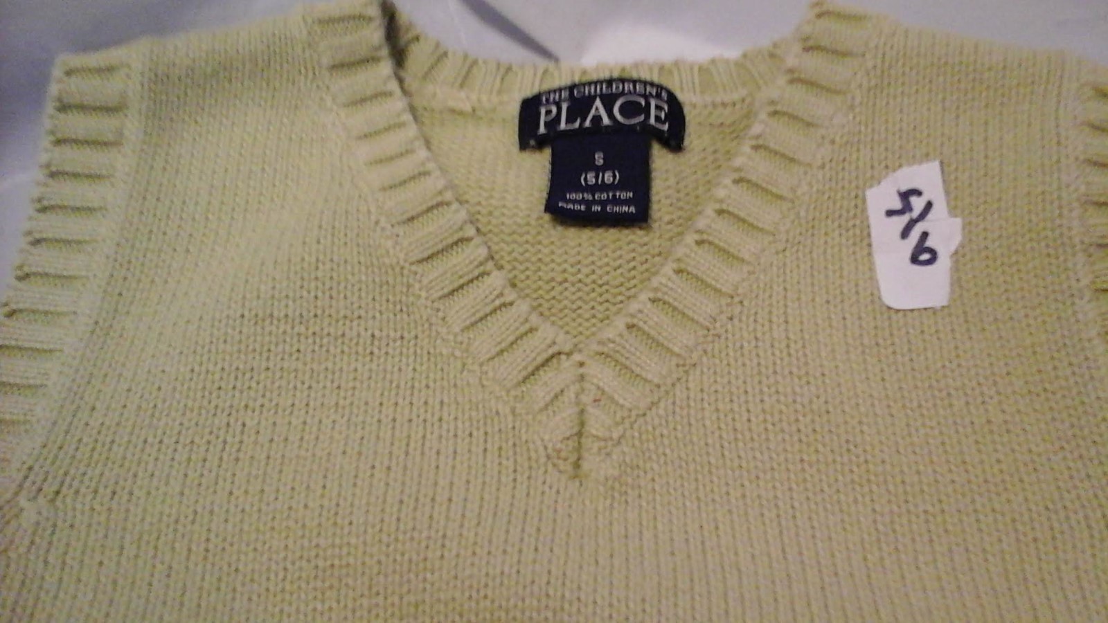 The Childresns Place Boys Lime Sweater Vest SZ 5/6