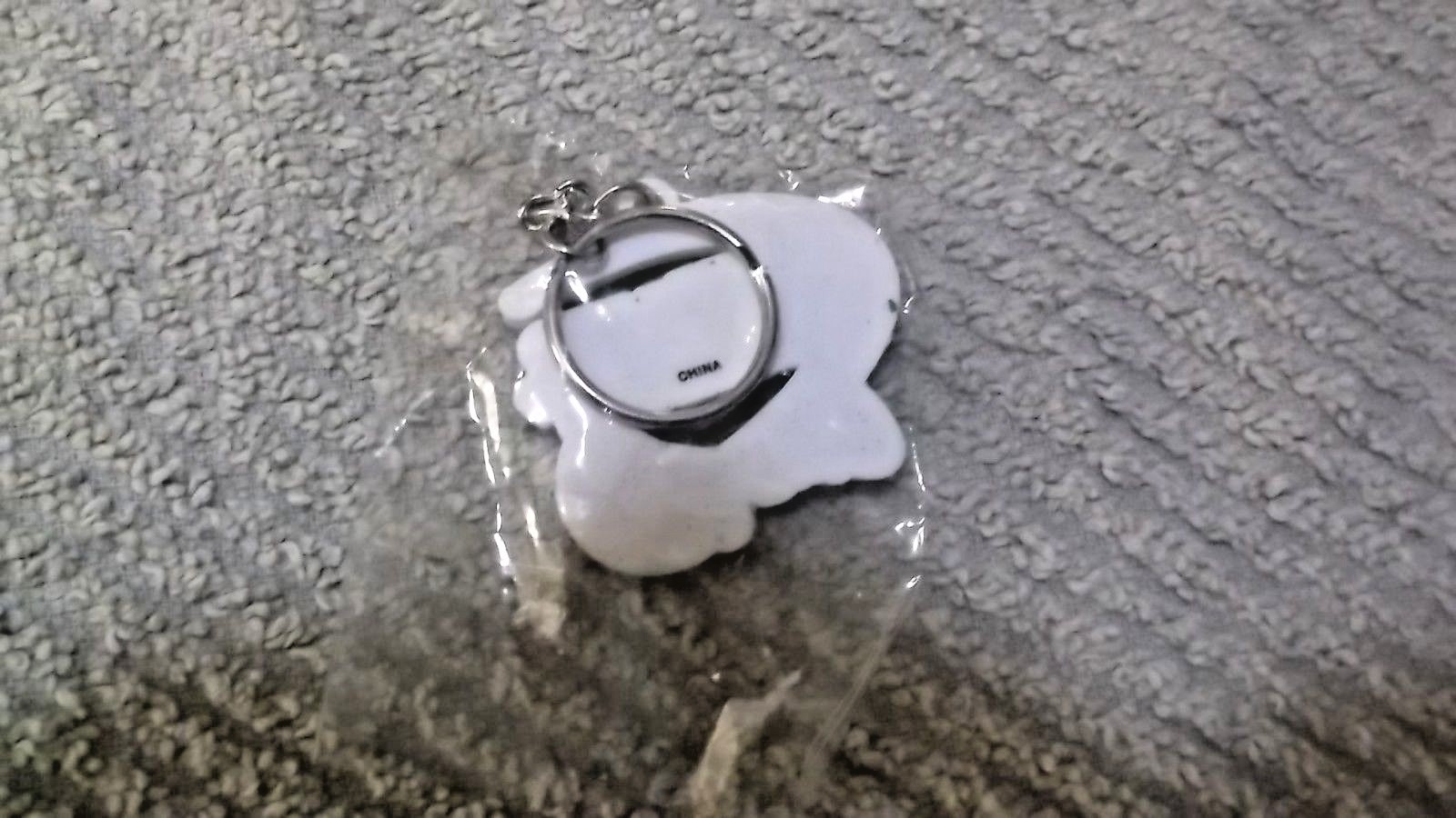 Bud Light Lime Silvertone Metal & Rubber Key Chain Ring - NOS