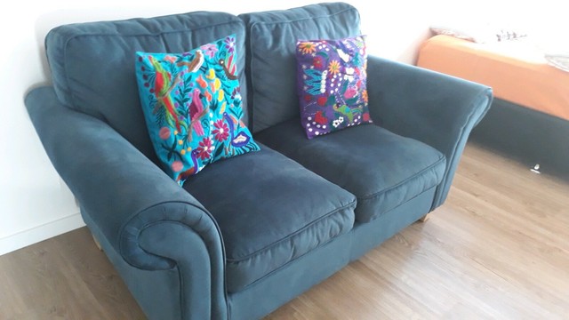 "Early Settler" brand velvet couch | Sofas | Gumtree ...