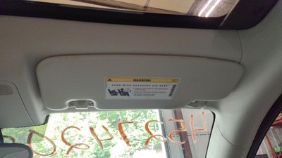 2008-2016 Smart Fortwo RH Passenger Side Interior Sun Visor Sunvisor Gray-E82