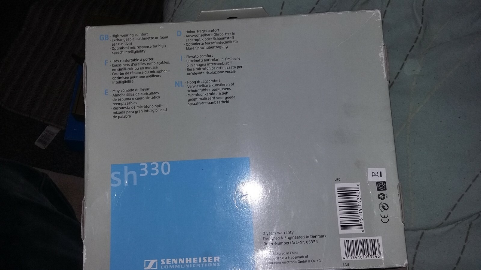 Sennheiser SH 330 Monaural Office Headset & Mic Telemarketing Customer Service