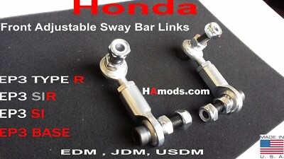 Honda Civic EP3 Hatch Adjustable Front Sway Bar End Links Type R SIR Si JDM USDM
