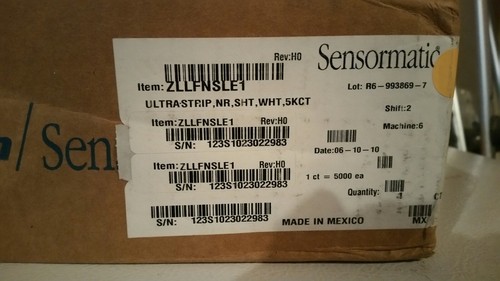SECURITY TAGS SENSORMATIC ADHESIVE SECURITY TAGS 2 BOXES OF 5000 EACH