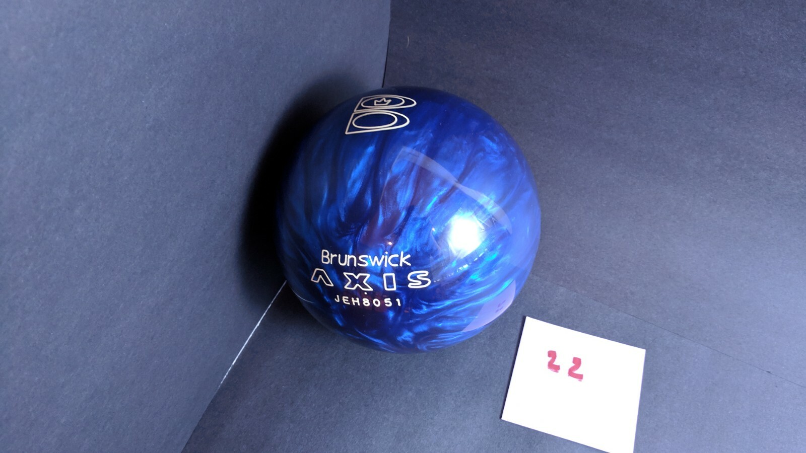 NEW Brunswick Axis 10LB Undrilled Bowling Ball Blue Swirl