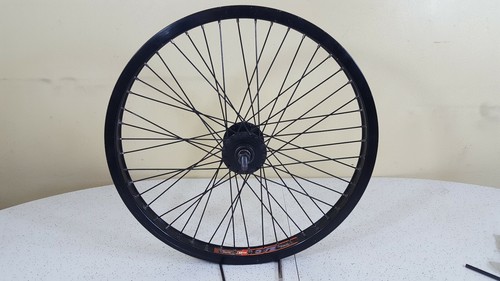 Mongoose Old-Mid School BMX Bicycle Wheel Black Spins Nice 3/4