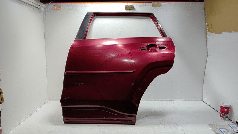 Used 2019-2025 Toyota RAV4 Rear Left Driver Side Door Shell Panel Red 3T3 OEM