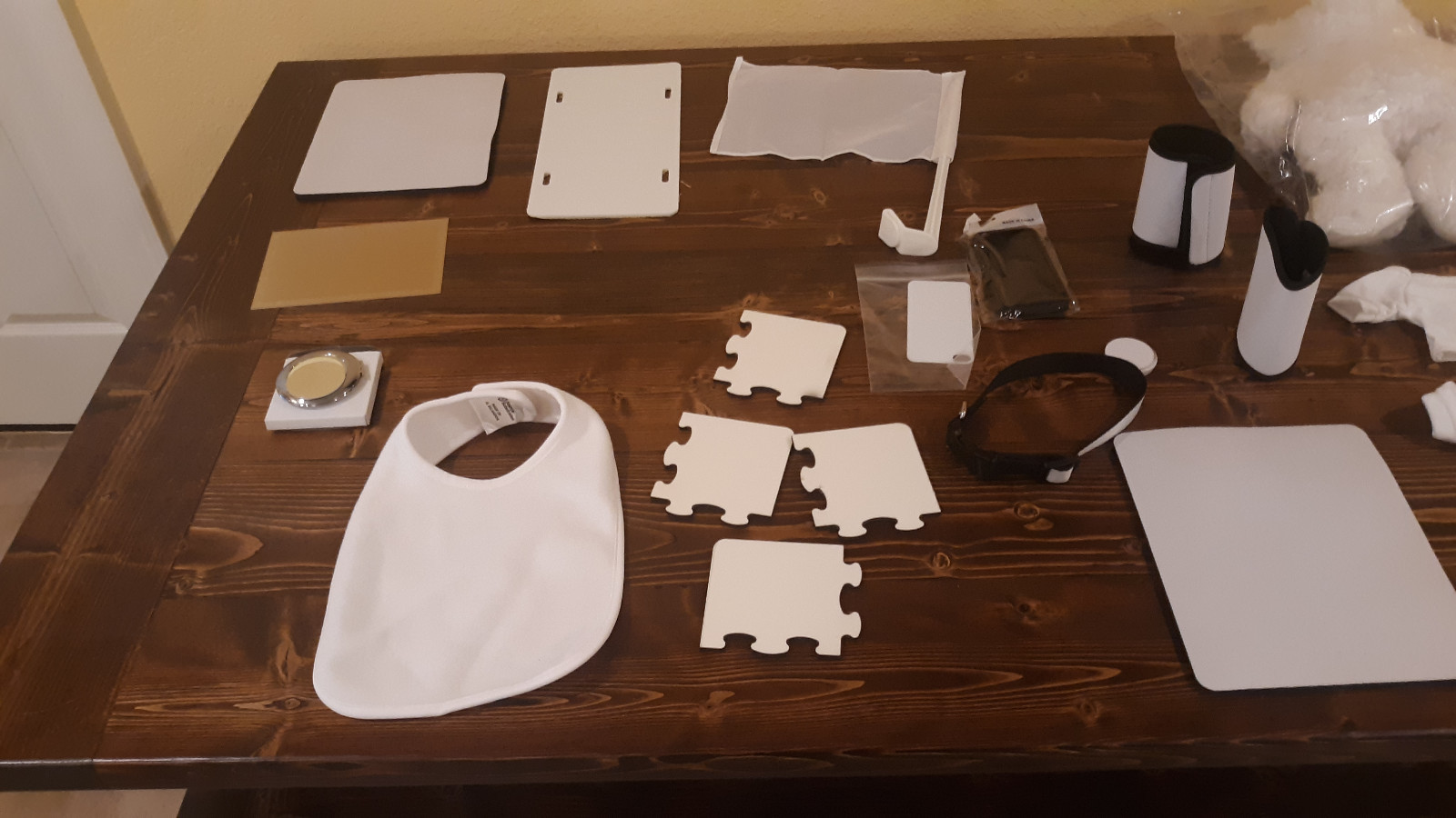 Dye Sublimation substrate Kit, Shirts, Plaques, mouse pads, bear, coaster & more