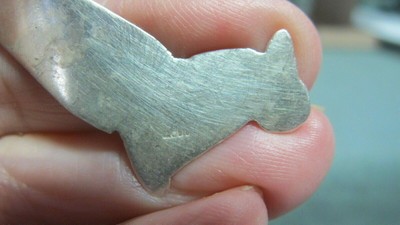 Vintage  900 Silver Baby Spoon with Duck on Handle