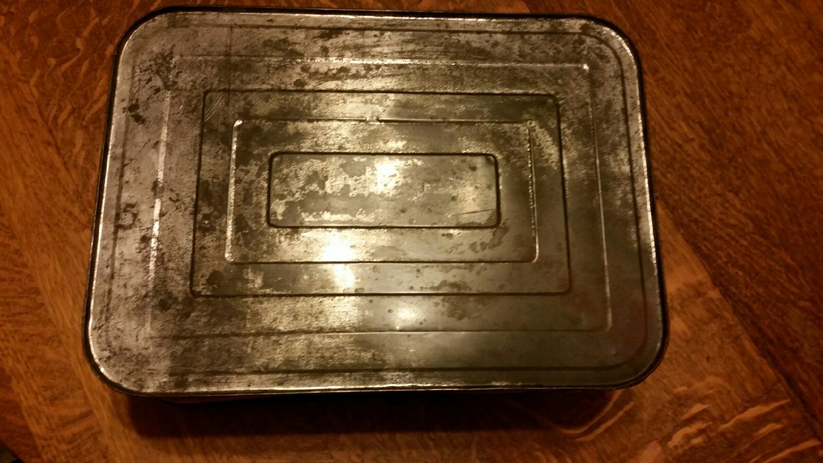 VINTAGE-1940-EMPECO NATIONAL CAN COMPANY NEW YORK METAL KITCHENWARE COOKIE TIN-