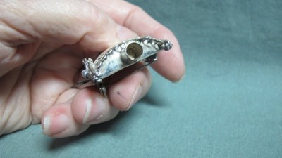 Mexico  Sterling Silver CBZ Mask Head  Brooch Pin