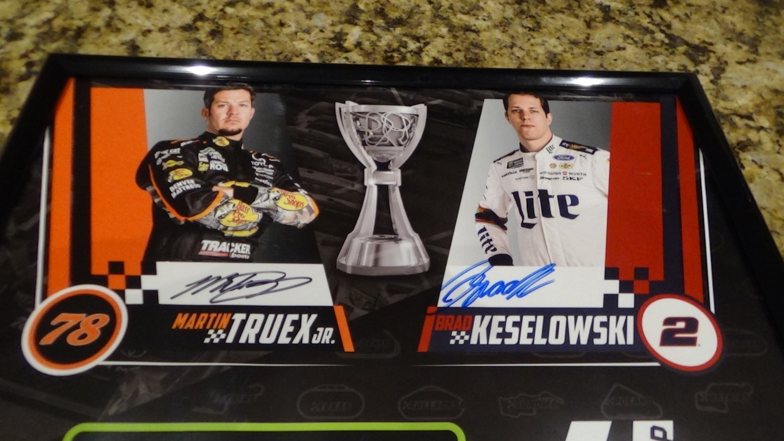 Nascar Championship Signed Autographed Poster Truex Busch Harvick Keselowski