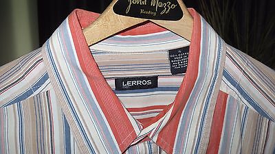 Lerros, Short Sleeve Shirt, Multi-Colored Striped Shirt (Men's XL)- EXCELLENT
