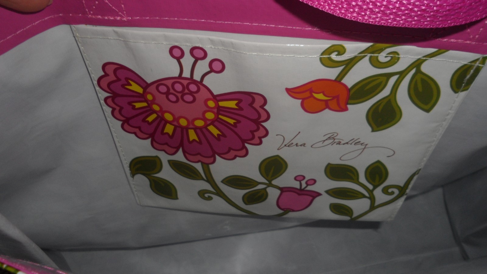 Vera Bradley  LILLI BELL Shopping / Market, Reuseable Tote NEW with tag - Pink