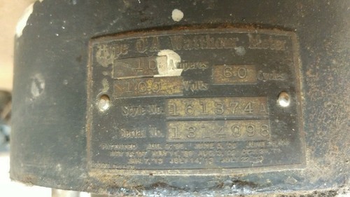 Old Vintage Electric Meter Base