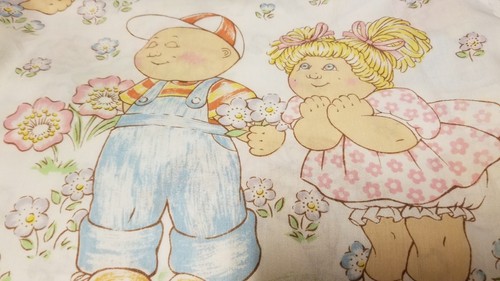 Cabbage Patch Kids 3 Piece Kids Single Twin Bed Sheet Set 1983 Vintage