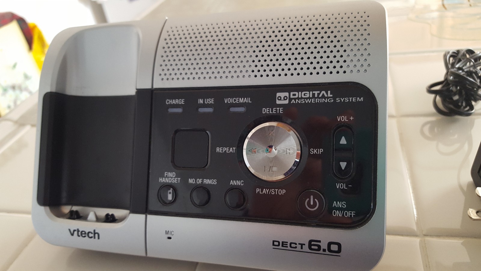 vtech DETC 6.0 cordless phone black/silver