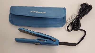 BaBylissPRO Nano Titanium Travel Mini Flat Iron Hair Straightener, 0.5'' 1/2''
