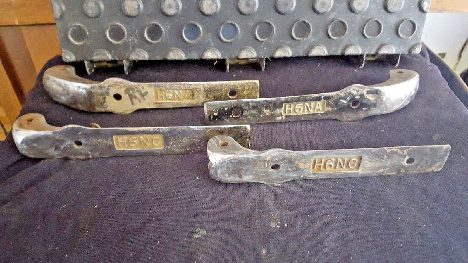 KOKEN Cleaned up Set of 4 Barbershop Chair Armrest Brackets, Right & Left side!!