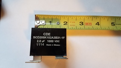 NEW BOX of 100 - CDE SCD205K102A3B31-1F 2uf 1000VDC Film Capacitor - 22 Avail