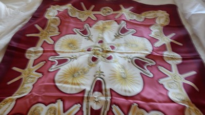 Hermes scarf silk  Les Aperons approx 36'' New in box