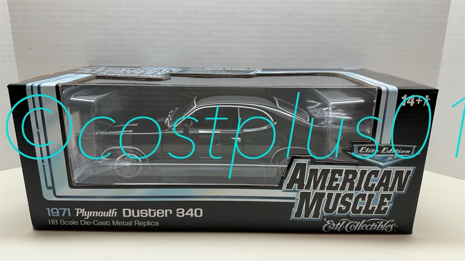 ミニカー AMERICAN MUSCLE 1971 PLYMOUTH DUSTER 340 1971 Plymouth Duster 340 - Red/Black 1:18 Diecast Model by