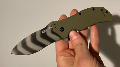 NEW ZT0350OLTS MAGNACUT TIGER STRIPE OD GREEN ZERO TOLERANCE  RARE DISCONTINUED!