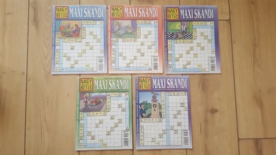5x Hungarian Scandinavian Crossword Magazine Package - ''Grandma Edition'' 