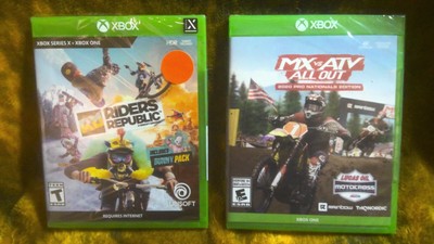 Lot 2 NEW SEADLED XBOX X One Riders Republic MX Vs. ATV All Out FREE SHIPPING