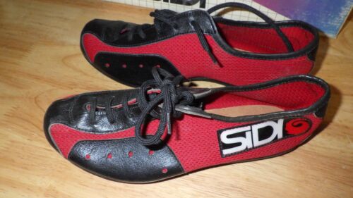 VINTAGE SIDI JUNIOR ROAD SHOES, SIZE 36, MADE IN ITALY, RED, NEW