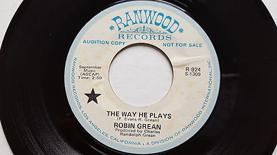 ROBIN GREAN - The Way He Plays / Call Me Down to Chelsea PROMO 1972 Jazz Pop