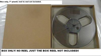 ACID FREE Empty BOX ONLY! Case Plastic Reel to NOT INCLUDED!1/4'' tape 7'' inch