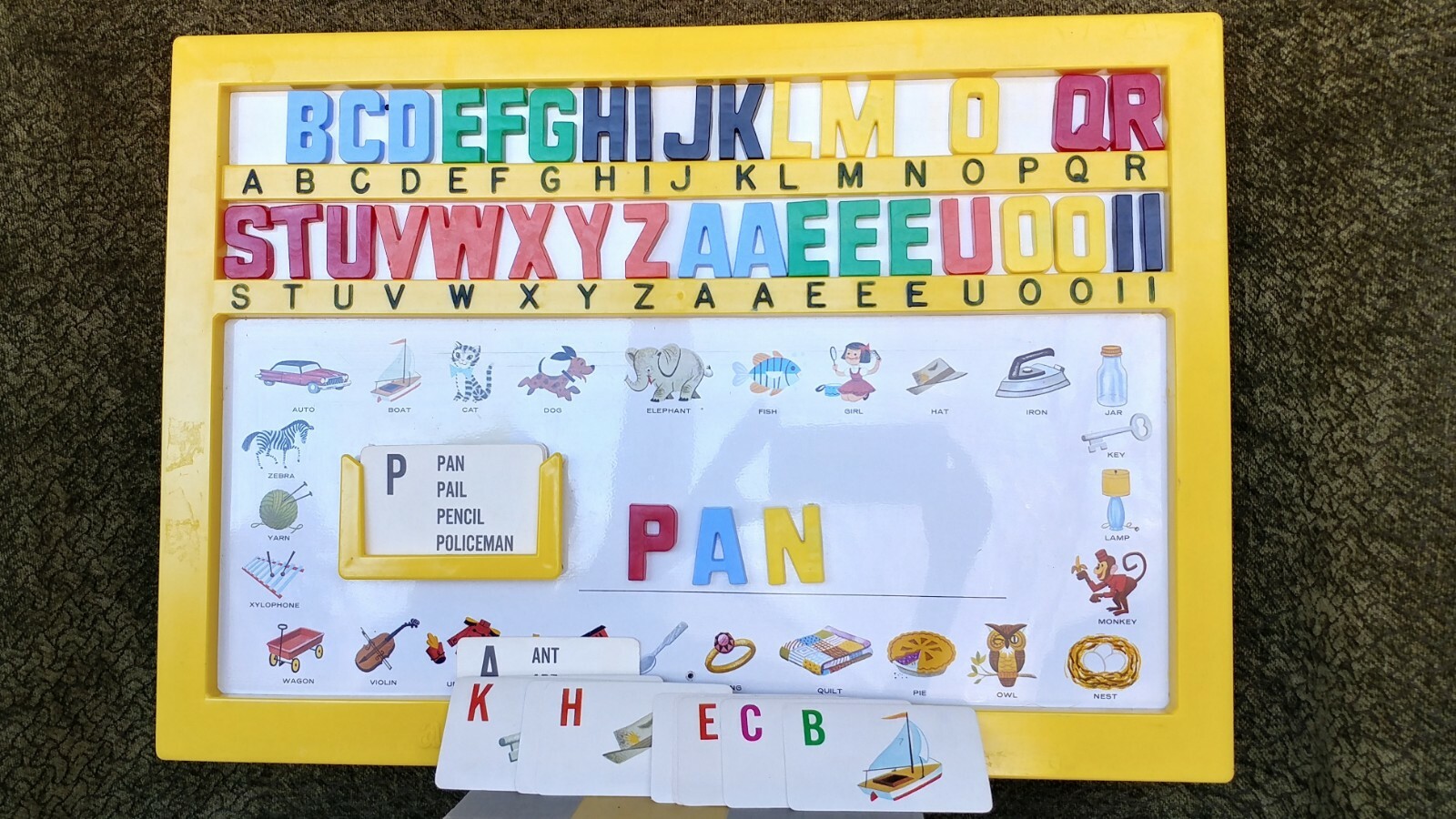 Vintage Magnetic Alphabet Board 2000