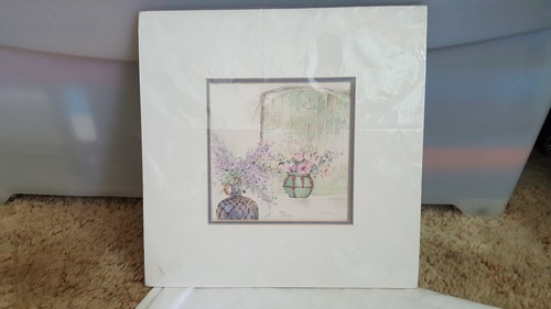 Vintage Watercolour International Japanese Artist Clara Hung Mei