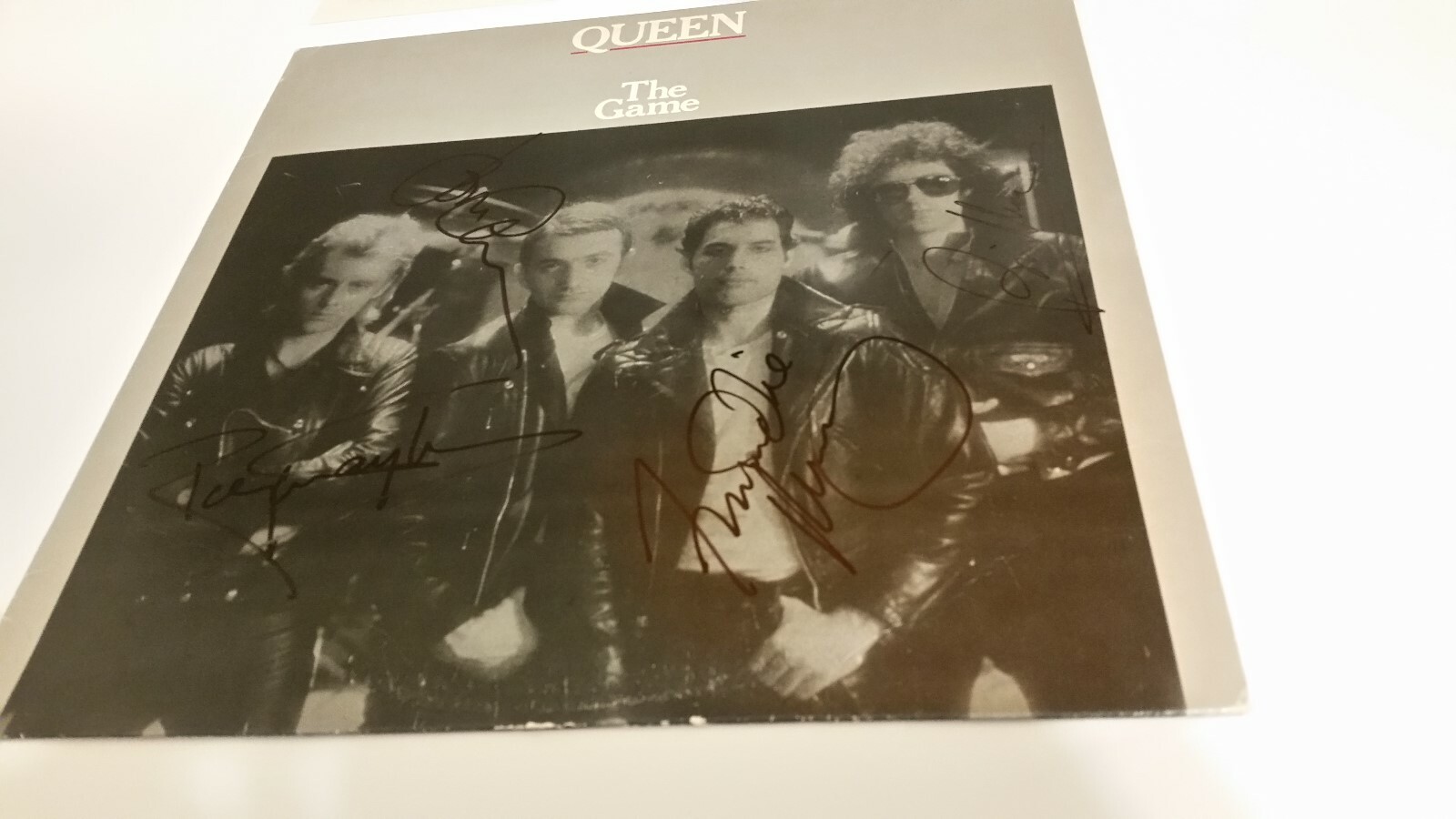 Queen Autographed “The Game” Freddie Mercury
